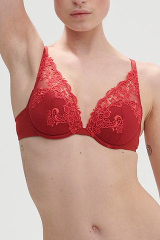 Soutien-gorge push-up Saga - Rouge
