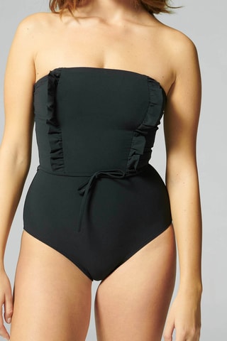Maillot 1 pièce bustier Bella - Noir