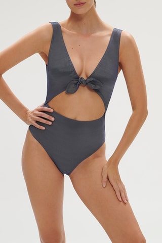 Maillot 1 pièce Daphne - Gris foncé