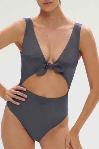 Maillot 1 pièce Daphne - Gris foncé