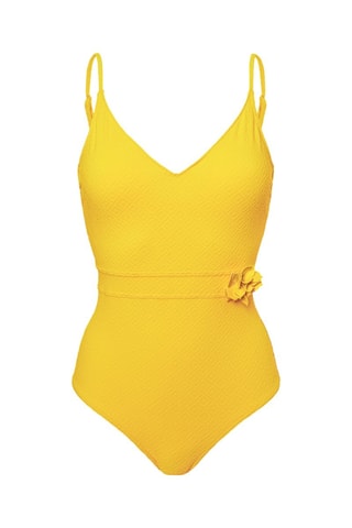 Costume intero con coppe Dune - Giallo