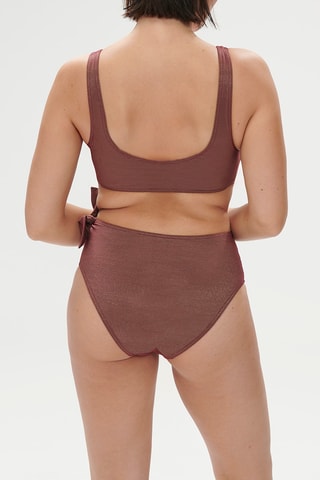 Bas de maillot taille haute Daphne - Violet
