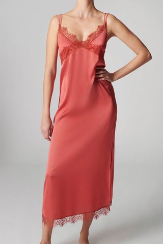 Camicia da notte Satin - Rosa quarzo