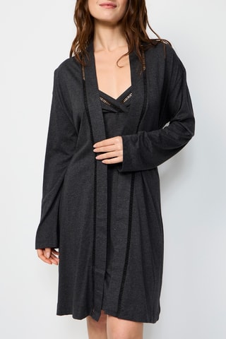Camicia Kimono Brume -  Antracite melange
