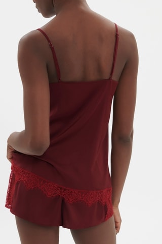 Shorts pigiama Satin Secrets - Bordeaux