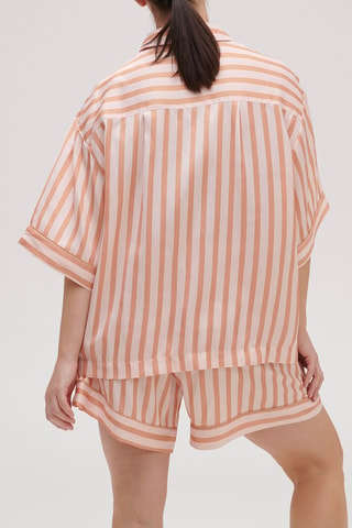 Shorts pigiama Caprice - Arancione ed ecrù
