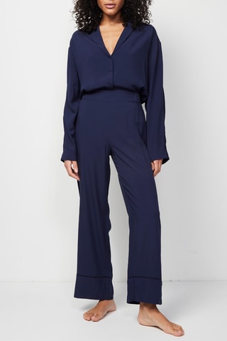 Pantaloni straight Songe - Blu notte