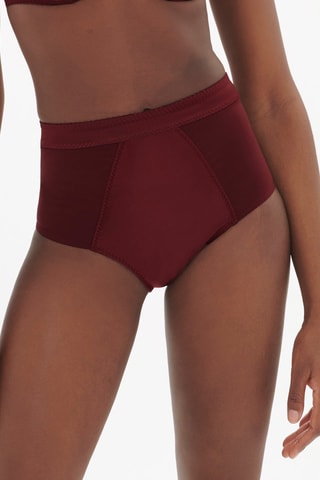 Culotte taille haute Ève - Bordeaux