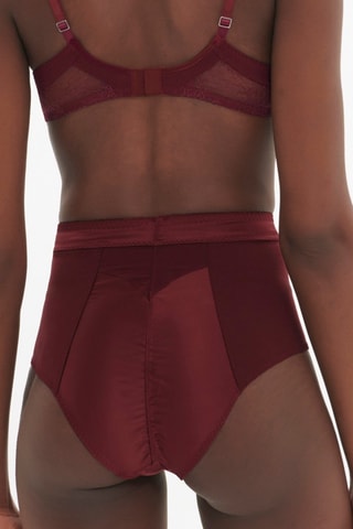 Culotte taille haute Ève - Bordeaux