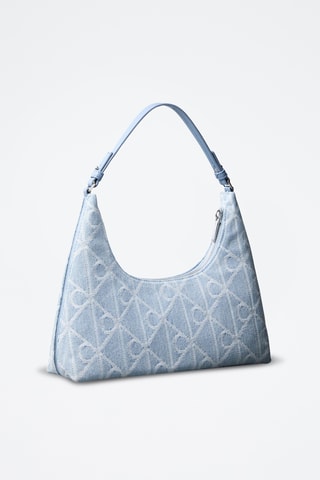 Sac porté épaule en jean - Ciel
