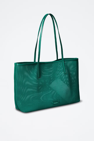 Cabas et pochette - Vert