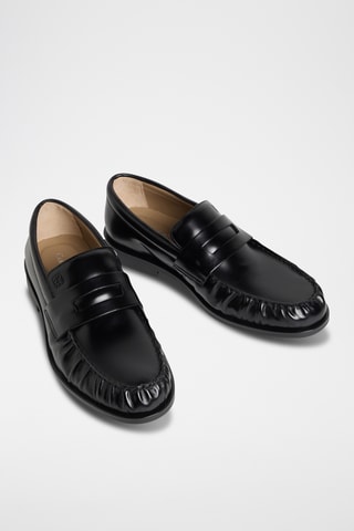 Mocasines de piel napa - Negro