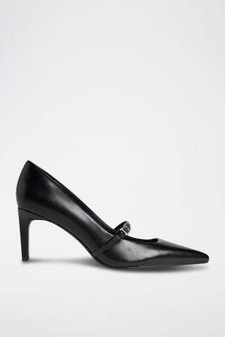 Escarpins en cuir de chèvre - Noir