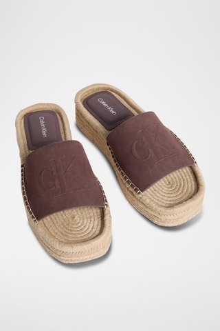 Mules en nubuck - Marron foncé