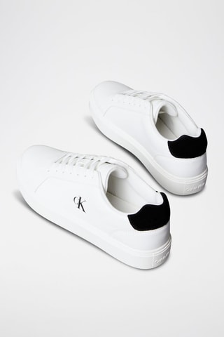 Baskets en cuir - Blanc et noir