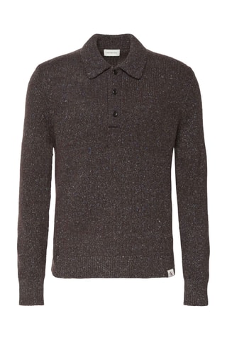 Pull en laine - Marron chiné