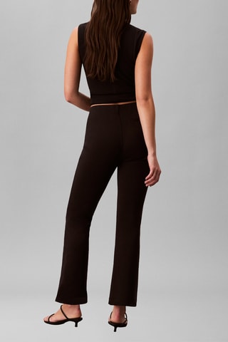 Pantalon flare taille haute - Noir