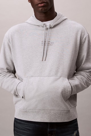 Sweat à capuche Kate Moss - Gris clair