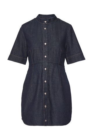 Robe chemise en jean - Bleu foncé