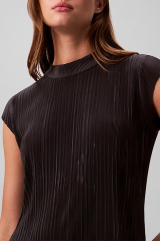 Robe plissée - Anthracite