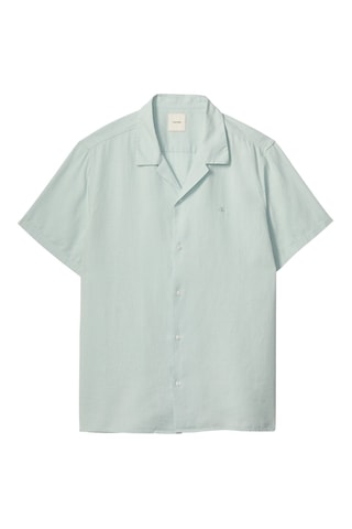 Chemise regular en lin - Vert d’eau