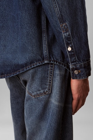Surchemise en jean - Bleu marine