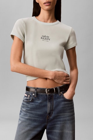 T-shirt slim - Vert d’eau