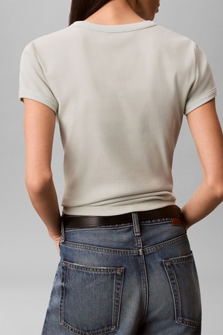 T-shirt slim - Vert d’eau