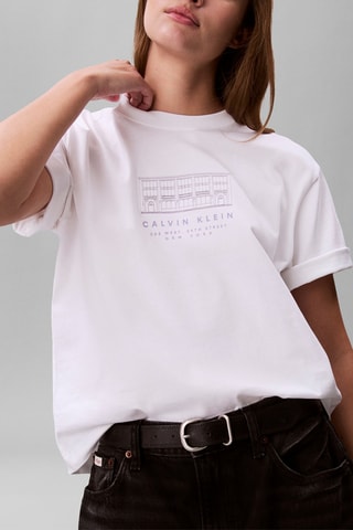 T-shirt ample - Blanc