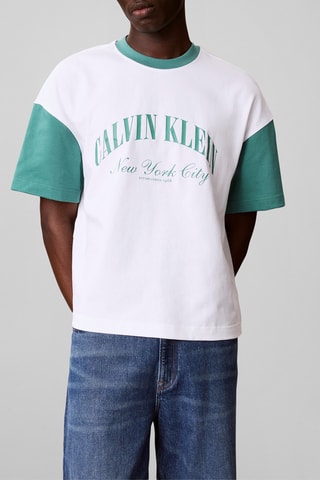 T-shirt relaxed - Blanc