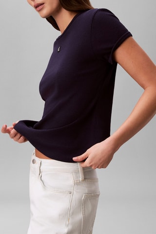 T-shirt slim - Bleu nuit