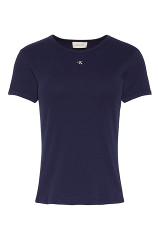 T-shirt slim - Bleu nuit