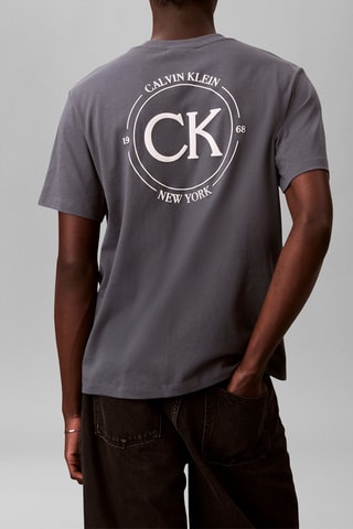 T-shirt relaxed - Gris foncé