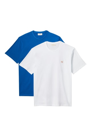 2 t-shirts - Blanc et bleu roi