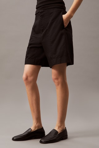 Short en lin - Noir
