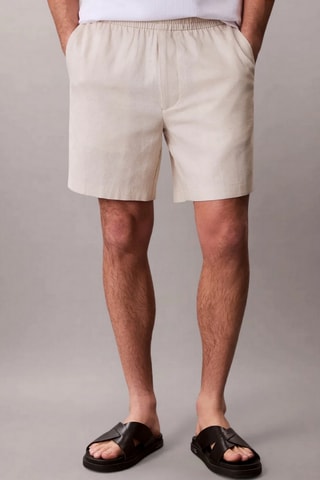 Short en lin - Ecru