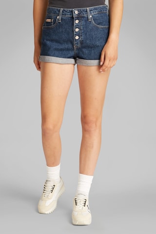 Short en jean mom - Bleu foncé