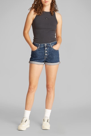 Short en jean mom - Bleu foncé