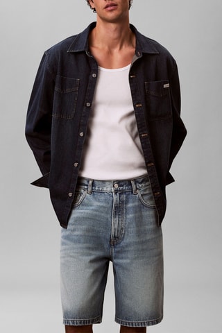 Short en jean - Bleu