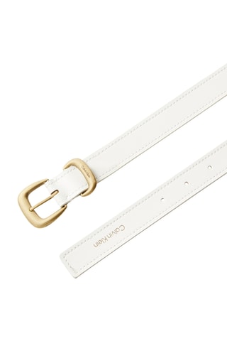 Ceinture en croûte de cuir - Ecru