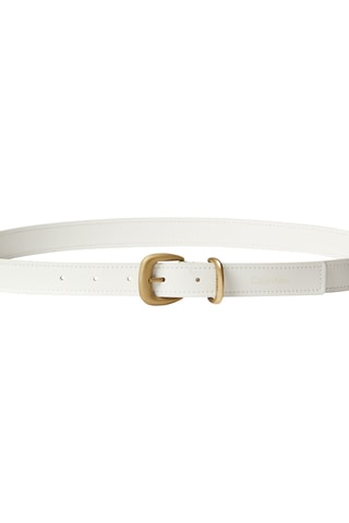 Ceinture en croûte de cuir - Ecru