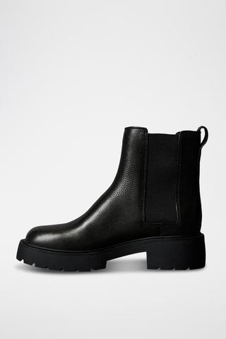 Bottines Chelsea en cuir - Noir