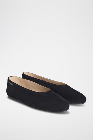 Ballerines en nubuck - Noir