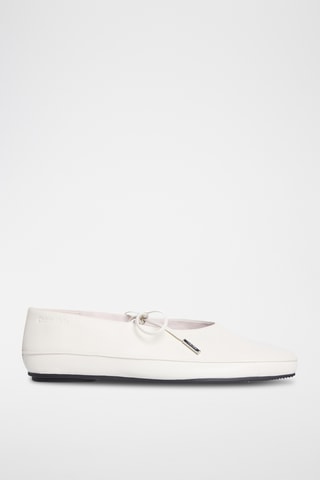 Ballerines en cuir - Blanc