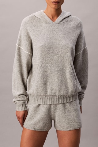 Sweat à capuche de pyjama - Gris chiné