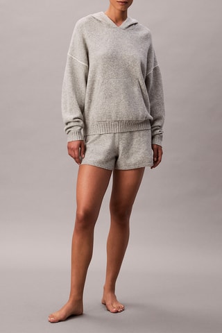 Sweat à capuche de pyjama - Gris chiné