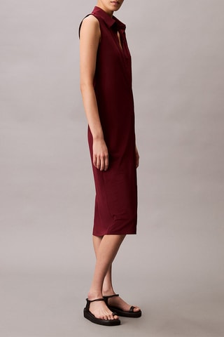 Robe midi - Rouge