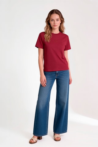 T-shirt Lux Interlock - Rouge