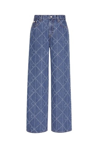Jean low rise baggy - Bleu cobalt