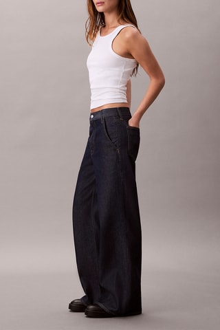 Jean ultra taille haute - Bleu marine